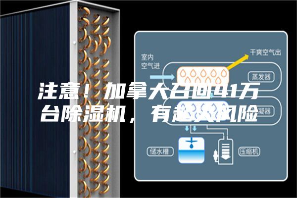 注意！加拿大召回41万台除湿机，有起火风险