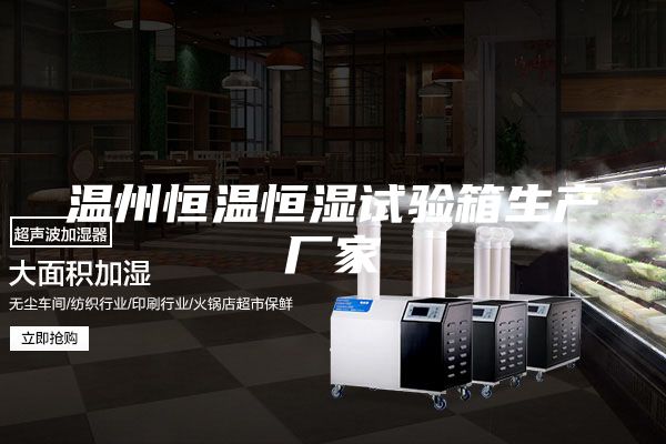 温州恒温恒湿试验箱生产厂家