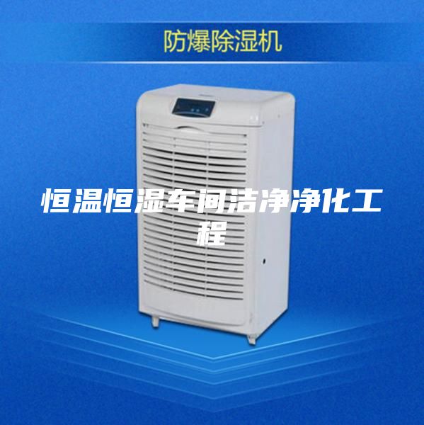 恒温恒湿车间洁净净化工程