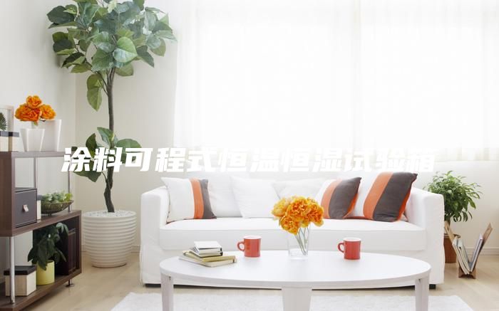 涂料可程式恒温恒湿试验箱